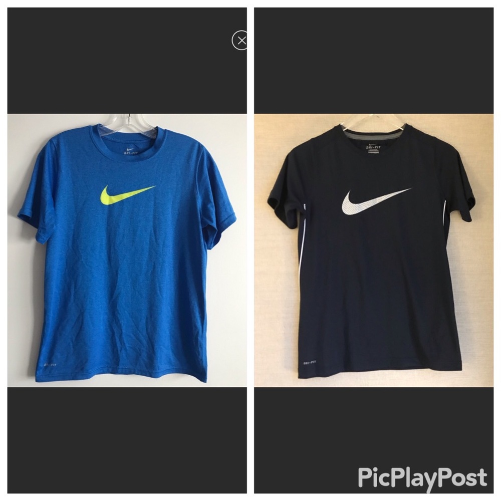 Lot of 2 Boys Nike Dri Fit Tees